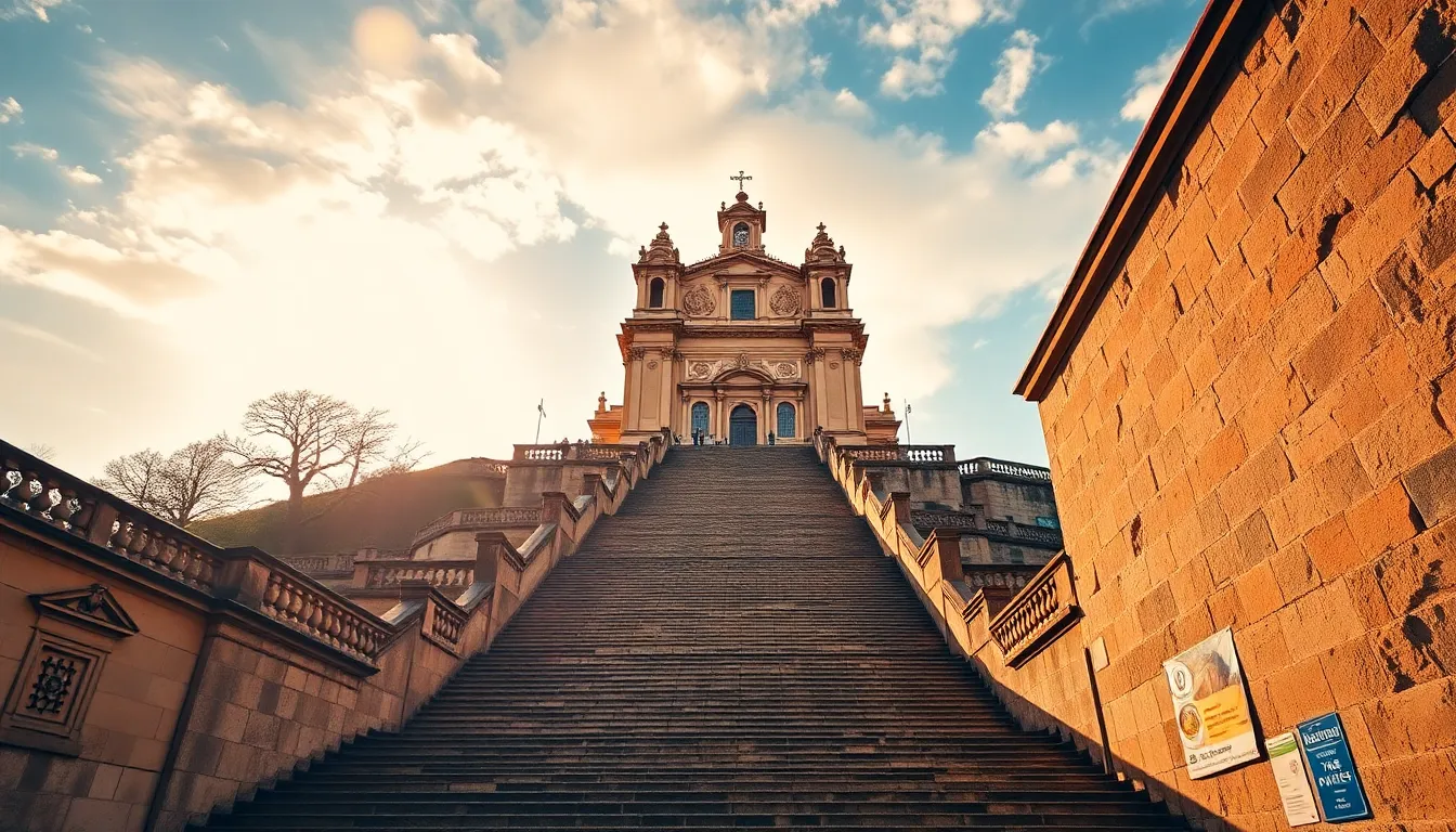 The Sanctuary of Bom Jesus: Stairway Up Close